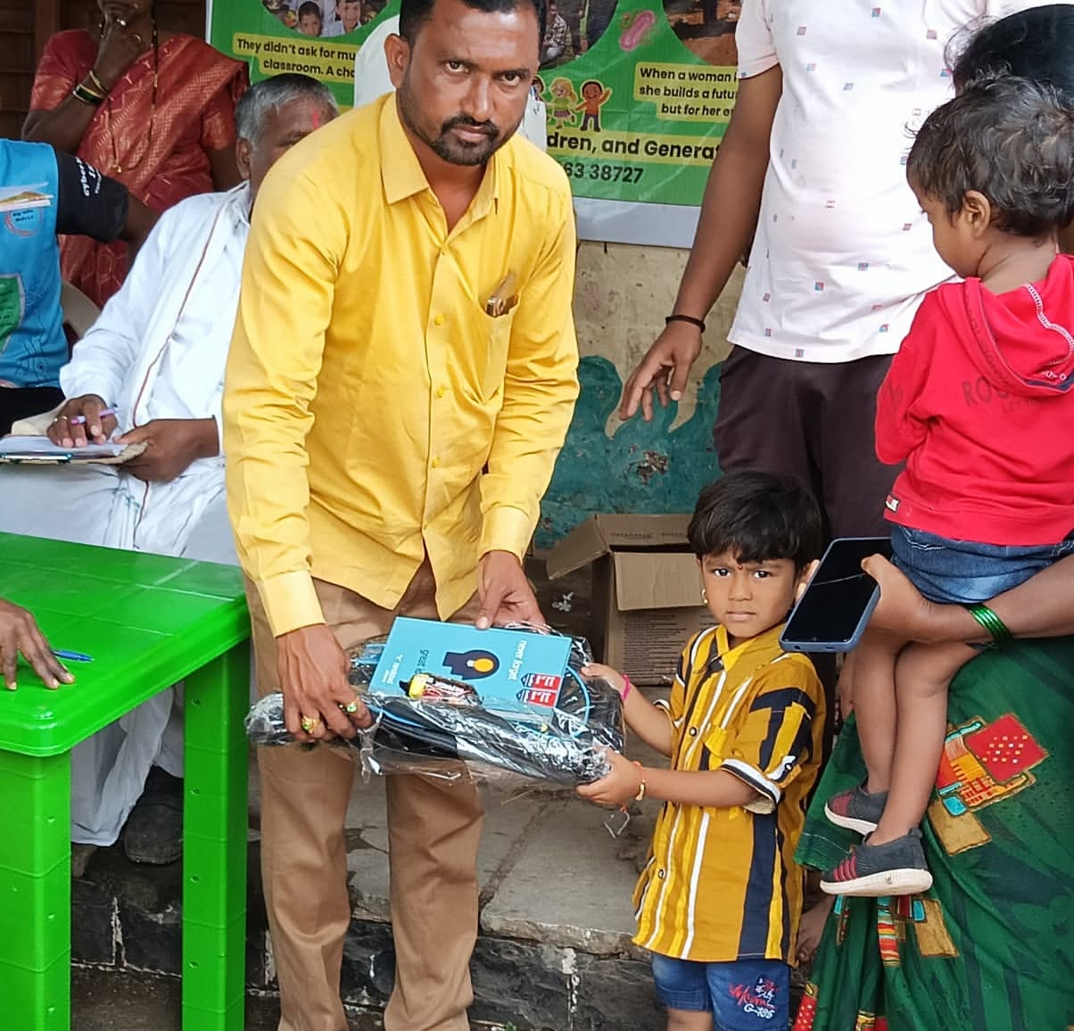 Exam Pad Distribution at ZP School